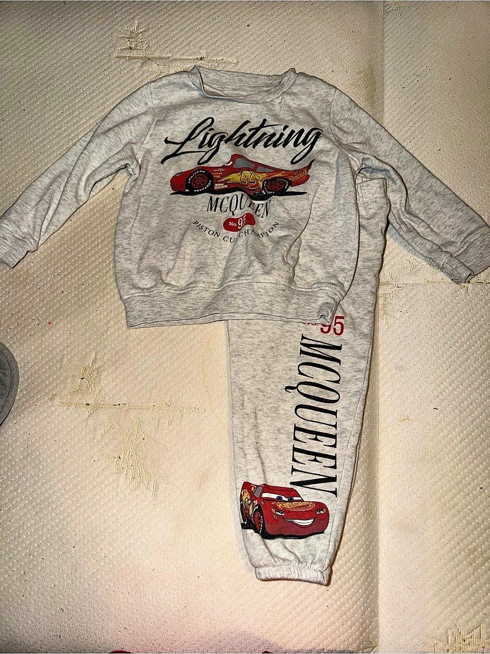 Disney Pixar Kids Graphic Matching Set Gray & Red